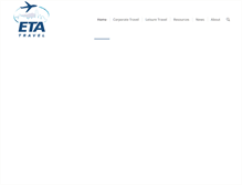 Tablet Screenshot of etatravel.com
